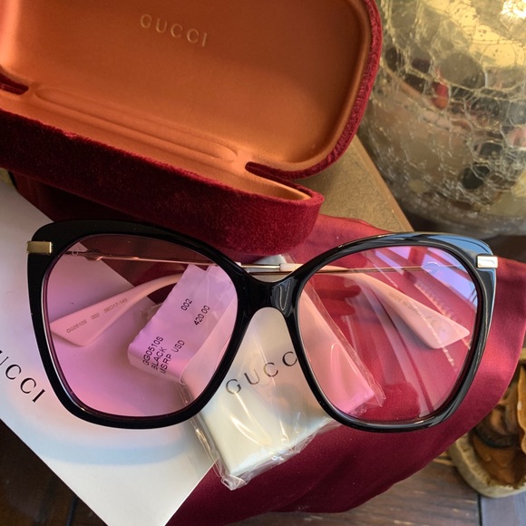 Gucci Accessories - Authentic GUCCI 56 Butterfly Acetate/Metal sunglss